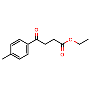 Chemical structure of ethyl 4-(4-methylphenyl)-4-oxobutanoate , CAS 6942-61-6, AChemBlock X186860