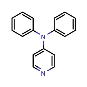 Chemical structure of N,N-diphenyl pyridin-4-amine , CAS 69663-19-0, AChemBlock X186862