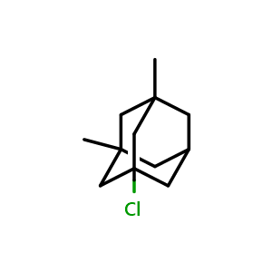 Chemical structure of 1-Chloro-3,5-dimethyladamantane , CAS 707-36-8, AChemBlock X186875