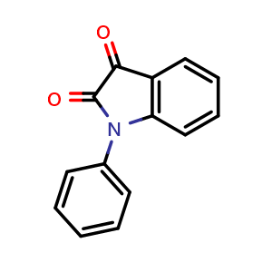 Chemical structure of 1-Phenylisatin , CAS 723-89-7, AChemBlock X186887