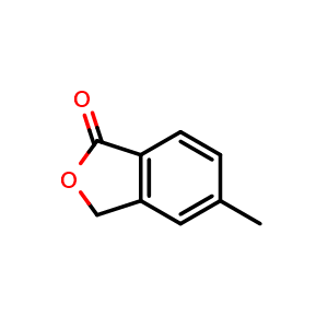 Chemical structure of 5-methylisobenzofuran-1(3H)-one , CAS 54120-64-8, AChemBlock X186891