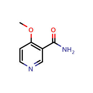 Chemical structure of 4-methoxypyridine-3-carboxamide , CAS 7418-64-6, AChemBlock X186903