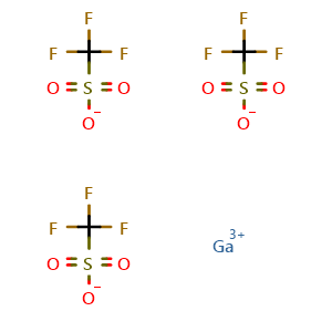 Chemical structure of Gallium(III) trifluoromethanesulphonate , CAS 74974-60-0, AChemBlock X186913