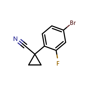 1-(4-bromo-2-fluoro-phenyl)-cyclopropanecarbonitrile