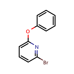 Chemical structure of 2-bromo-6-phenoxy-pyridine , CAS 83247-00-1, AChemBlock X186976