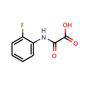 Chemical structure of [(2-fluorophenyl)carbamoyl]formic acid , CAS 84944-15-0, AChemBlock X186993