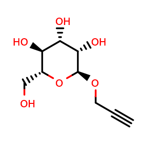 Chemical structure of prop-2-ynyl-alpha-D-mannopyranoside , CAS 854262-01-4, AChemBlock X187006
