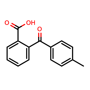 Chemical structure of 2-(4-Methylbenzoyl)benzoic acid , CAS 85-55-2, AChemBlock X187007