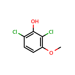 Chemical structure of 2,6-Dichloro-3-methoxyphenol , CAS 86607-60-5, AChemBlock X187015