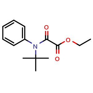 Chemical structure of N-tert-butyloxanillic acid ethyl ester , CAS 87034-69-3, AChemBlock X187023