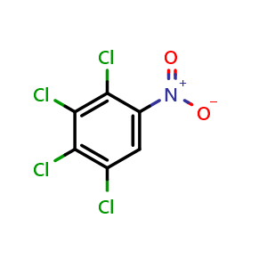 Chemical structure of 2,3,4,5-Tetrachloronitrobenzene , CAS 879-39-0, AChemBlock X187039