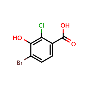 4-Bromo-2-chloro-3-hydroxybenzoic acid