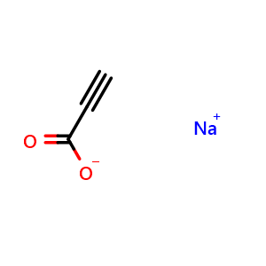 Chemical structure of sodium propargylate , CAS 920-38-7, AChemBlock X187109