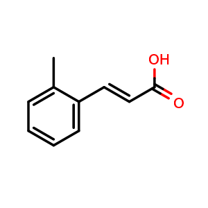 Chemical structure of (E)-3-(2-methylphenyl)acrylic acid , CAS 939-57-1, AChemBlock X187136