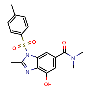 4-hydroxy-N N,2-trimethyl-1-[(4-methylphenyl)sulfonyl]-1H-benzimidazole-6-carboxamide