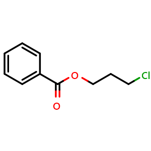 Chemical structure of 3-chloropropyl benzoate , CAS 942-95-0, AChemBlock X187142