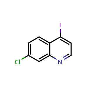 Chemical structure of 7-chloro-4-iodoquinoline , CAS 98591-57-2, AChemBlock X187166