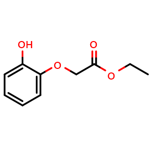Chemical structure of ethyl (2-hydroxyphenoxy)acetate , CAS 99186-63-7, AChemBlock X187168