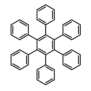 Chemical structure of hexaphenylbenzene , CAS 992-04-1, AChemBlock X187169
