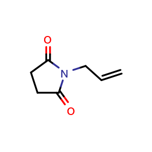 Chemical structure of 1-Allylpyrrolidine-2,5-dione , CAS 2555-14-8, AChemBlock X187211