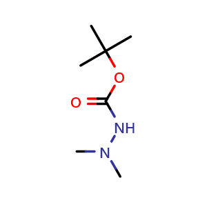 Chemical structure of tert-Butyl 2,2-dimethylhydrazine-1-carboxylate , CAS 160513-29-1, AChemBlock X187257