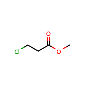 Chemical structure of Methyl 3-chloropropionate , CAS 6001-87-2, AChemBlock X187336