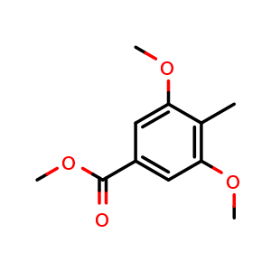 Chemical structure of Methyl 3,5-dimethoxy-4-methylbenzoate , CAS 60441-79-4, AChemBlock X187338