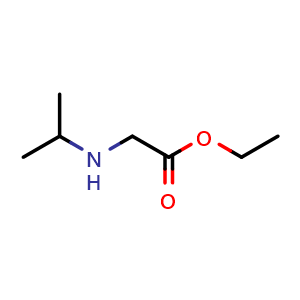 Chemical structure of N-(1-Methylethyl)glycine ethyl ester , CAS 3183-22-0, AChemBlock X187340