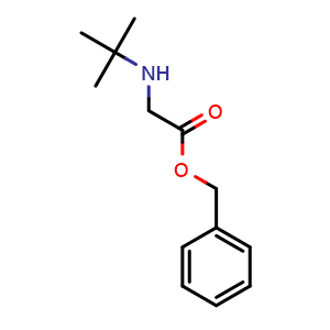 Chemical structure of Benzyl tert-butylglycinate , CAS 343319-03-9, AChemBlock X187366