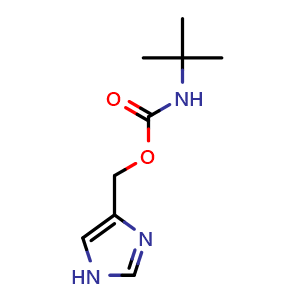 Chemical structure of tert-Butyl ((1H-imidazol-4-yl)methyl) carbamate , CAS 1279818-06-2, AChemBlock X187379