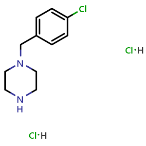 Chemical structure of 1-(4-Chlorobenzyl)piperazine dihydrochloride , CAS 23145-89-3, AChemBlock X187384