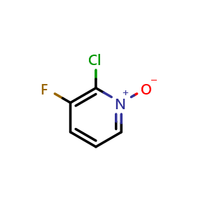 Chemical structure of 2-Chloro-3-fluoropyridine 1-oxide , CAS 85386-94-3, AChemBlock X187385