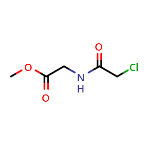 Chemical structure of Methyl 2-(2-chloroacetamido)acetate , CAS 76969-81-8, AChemBlock X187406