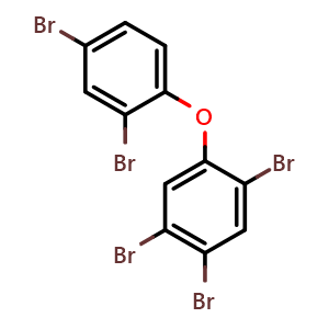 Chemical structure of 2,2',4,4',5-Pentabromodiphenyl ether , CAS 60348-60-9, AChemBlock X187509