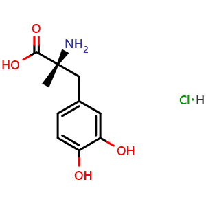 (R)-2-amino-3-(3,4-dihydroxyphenyl)-2-methylpropanoic acid hydrochloride