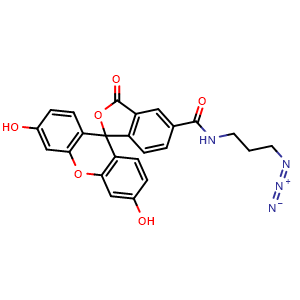 Chemical structure of FAM azide , CAS 510758-23-3, AChemBlock X187522