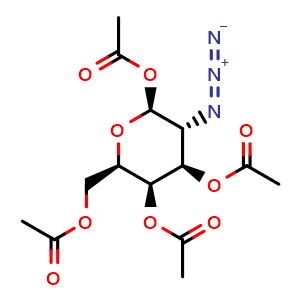 Chemical structure of 1,3,4,6-Tetra-O-acetyl-2-azido-2-deoxy-b-D-galactopyranose , CAS 68733-19-7, AChemBlock X187526