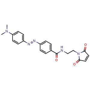 Chemical structure of DABCYL C2 maleimide , CAS 1419639-70-5, AChemBlock X187548