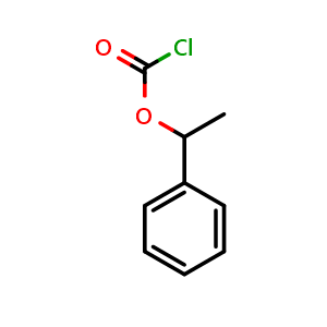 Chemical structure of 1-Phenylethyl chloroformate , CAS 15600-32-5, AChemBlock X187549