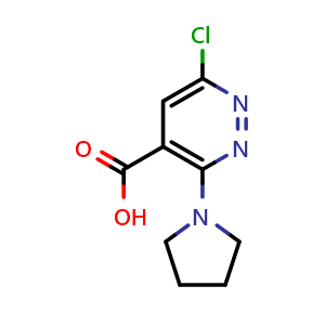6-chloro-3-(pyrrolidin-1-yl)pyridazine-4-carboxylic acid