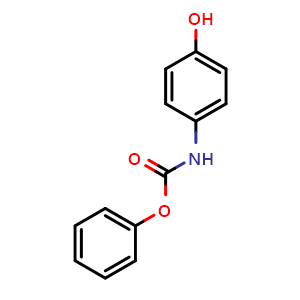 Chemical structure of phenyl (4-hydroxyphenyl)carbamate , CAS 14235-95-1, AChemBlock X187688