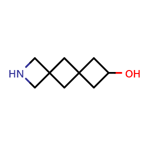 Chemical structure of 2-azadispiro[3.1.36.14]decan-8-ol , AChemBlock X187692