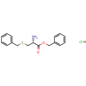 Chemical structure of H-Cys(Bzl)-OBzl·HCl , CAS 4561-11-9, AChemBlock X187709