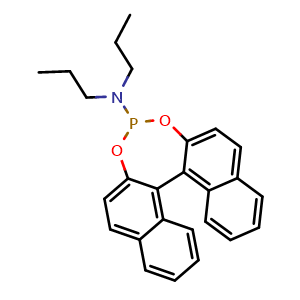 Chemical structure of (11bS)-N,N-Dipropyldinaphtho[2,1-d:1',2'-f][1,3,2]dioxaphosphepin-4-amine , CAS 802902-36-9, AChemBlock X187734