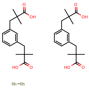 Bis[rhodium(a,a,a',a'-tetramethyl-1,3-benzenedipropionic Acid)]