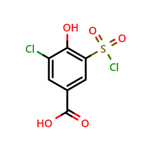 3-Chloro-5-(chlorosulfonyl)-4-hydroxybenzoic acid