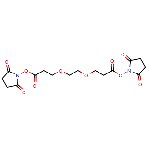 Chemical structure of Bis-PEG2-NHS ester , CAS 65869-63-8, AChemBlock X187774