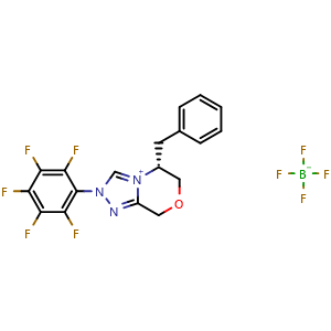 (5R)-5,6-Dihydro-2-(2,3,4,5,6-pentafluorophenyl)-5-(phenylmethyl)-8H-1,2,4-triazolo[3,4-c][1,4]oxazinium tetrafluoroborate