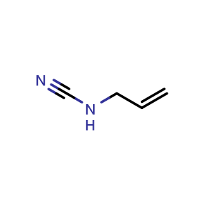 Chemical structure of N-allylcyanamide , CAS 36333-01-4, AChemBlock X187841