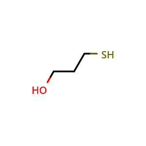 Chemical structure of 3-sulfanylpropan-1-ol , CAS 19721-22-3, AChemBlock X187845